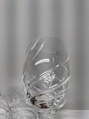 Set of 6 Cristal D’Arques Junon Clear Crystal Wine Water Goblet Glasses 9 3/8″