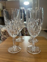 4 Marquis by Waterford BROOKSIDE Crystal Iced Tea Glasses Stemware