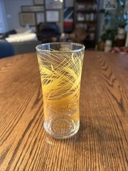 Vintage Libbey Golden Wheat Harvest Pattern Glass Tumbler ~replacement