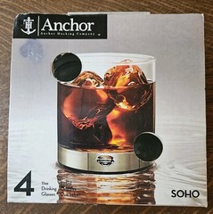Anchor Hocking Company, SOHO, 11 Ounce Drinking Glasses, Lot Of 4, NEW