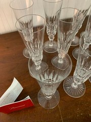 26 Champagne Flutes Buckingham Model Crystal From BACCARAT (Price Per Unit)