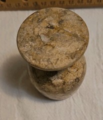 Hand-Carved Fossil Stone Goblet Or Chalice 3″ H 1.75″ W