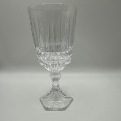 Fostoria Heritage Vintage Water Tea Goblet/Glass Clear Crystal 7 1/4″ Set of 7