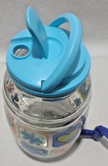 Vintage Sun Tea Glass Jar Pitcher with Spout New Spring Hearts Daisies Flowers