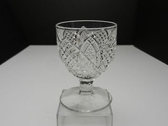 George Duncan Scalloped 6 Point #30 Stem Clear 3 7/8″ T