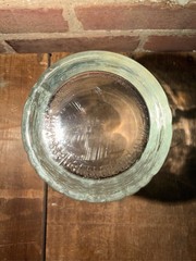 Libbey Clear Tiki Statue Tumbler Glass Hawaiian Cocktail Pint 20 oz Bar Drinks