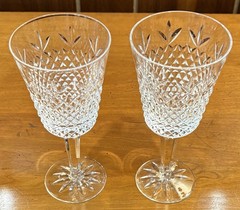 2 Lenox USA Beacon Hill 7.5” Water Goblets Discontinued 1983- 1987 “PERFECT”