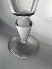 Steuben Crystal Vee Wine/Water Glass, 7 3/4 inches tall Art Deco Style