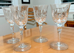 Vintage Tiffin Franciscan Elyse Crystal Wine Glass 6″ – Set of 4, Charity – DS31