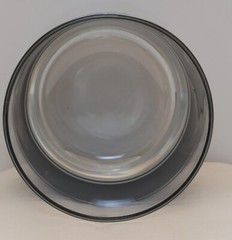 Mid Century Modern Smokey Black & Clear Whiskey Glasses Set of 4 12oz 11.5oz wt.