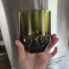 Franciscan, Madeira Olive Green Double Old Fashion On Rocks Bar Tumbler Set Of 2