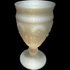 The Pioneer Woman Adeline Snow Goblet Tumbler Chalice Milk Glass White Gibson