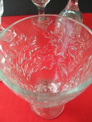 Vtg Princess House Fantasia Footed Water Wine Goblets Set of 7