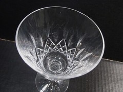 Vtg Waterford Crystal Ireland Lismore 4 Claret Red Wine Goblets