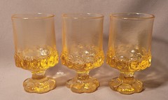 Franciscan Madeira Cornsilk Yellow (Lot of 3) Wine/Juice (4 7/8″) EXCELLENT!
