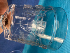c.1875 100 YEAR CENTENIAL Adams Glass «LIBERTY BELL» Goblet 6 1/8″ 4th of JULY