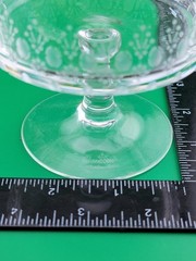 2 Rosenthal Crystal Champagne/ Sherbet glasses, Linie pattern. Minor Knicks.