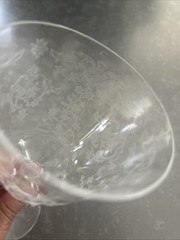 Vintage Set of 4 Fostoria Navarre Clear Crystal Large Claret/Wine Goblet 6.5”