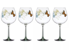 Lenox Butterfly Meadow Balloon Wine Glasses 26 oz, Set of 4! NEW!