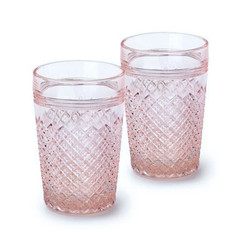 Pink glass Tumbler