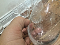 4 Vtg Lacy Needle Etched Wine Goblets Glasses LEAVES American Cut ? HTF 7.25»