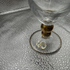 J Preziosi Lavorato A Mano Made in Italy Wine Glass Goblets Gold Trim ✨Lovely