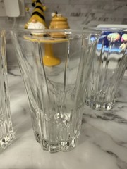 Set of 4 CRISTAL D’ARQUES-DURAND 6″ tall Highball Coolers «CRA89» -MINT