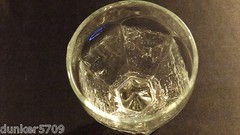 CLEAR CRYSTAL PEDESTAL SIX SIDED WINE GLASS 5 1/2 INCHES HIGH – 8 FLUID OUNCES