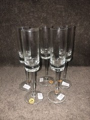 Stem Shot Liquor Cordial Glass 6 1/4” Made In Roumania Set of 5