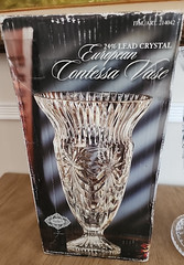 Shannon Crystal Designs of Ireland Lead Crystal Contessa Large Centerpiece Vase
