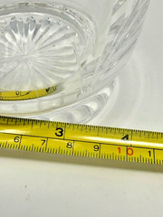 Beautiful Etched Sherry Wine Spirits Crystal Decatur CHIPPED STOPPER