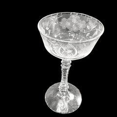 Rock Sharpe Halifax Stem 3005 Set of 5 Liquor Cocktail Etched Crystal Glass