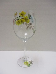 Rare Pier 1 Sofie the Bunny Wine Water Goblet Glass 9.5″ Tall FIVE AVAILABLE