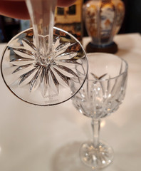2 Waterford MARQUIS Brookside Wine Water Goblets Crystal 8.5″ MINT