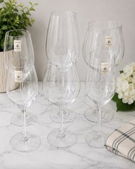 Zwiesel 1872 Handmade Crystal Stemware – Mixed Set of 6 – Made in Germany