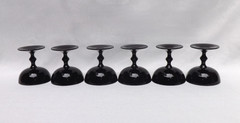 Carlo Moretti Italy Black MCM Wine, Champagne & Cordial Glasses – Set of 18