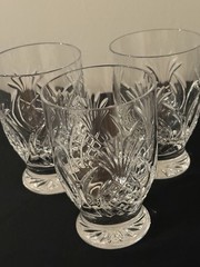 Waterford Crystal Pineapple Hospitality 4 3/4” Tumbler Glasses Set Of 3