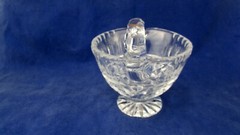 Avitra Lead Crystal Gravy Boat Swirl Star Pattern Made in Poland