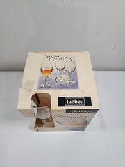 4 Libbey Wine Glasses Goblets Napa Country 10 1/4 oz in Box