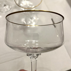 Lenox Desire Gold Rim Champagne Glasses Vintage Set of Six