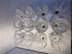 Mikasa Apollo DBL Old Fashion Lead Crystal Glasses Full Set Of 12