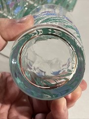 Vtg Libbey Collette Springtime Tulip Drinking Glass Set of 4 Flowers Glass 6″