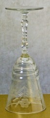 Libbey Rock Sharpe HALIFAX Stem Etched Water Goblet