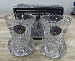 Vintage Hofbauer 24% Lead Crystal Glass Mini Vase Set – Made In Germany – Kmart