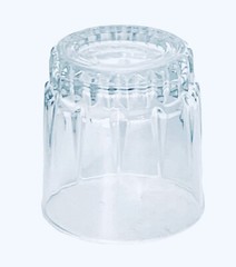 4 Arcoroc LANCER Clear Vertical Cut 10.5 OZ On The Rocks Glasses France