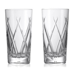 BRAND NEW Pair of Waterford Gin Journeys Olann 15oz Hiball Glasses $230 MSRP