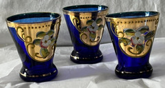Vintage Murano Art Glass Venetian Hand Blown Cordial Shot Liquor Glasses 2.5″