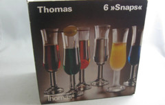 EXCELLENT CONDITION 6 Thomas Rosenthal Snaps Liquer/Apertif/Shot Glasses 5.875”T