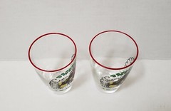 Libbey Cadillac 1904 Replica Barware Glasses Weighted Bottoms Lot Of 2