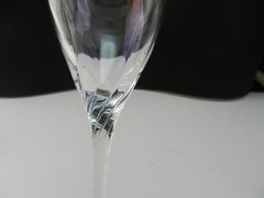 Lenox Crystal Encore Platinum Wine Stem Clear Platinum Trim 7 7/8″ T c 1993-2015